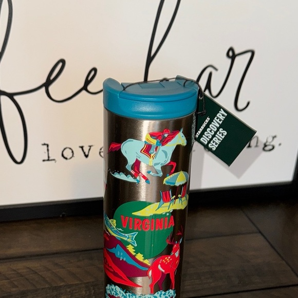 NWT 2024 Starbucks Discovery Seeies Stainless Steel 16oz Water Bottle VIRGINIA - Picture 7 of 13